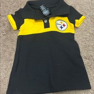 Kids Yellow & Black Polo Steeler dress bin d d23
